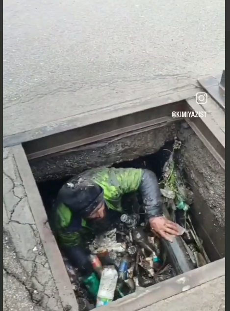 نتیجه رها کردن پسماند شهروندان در جوی آب