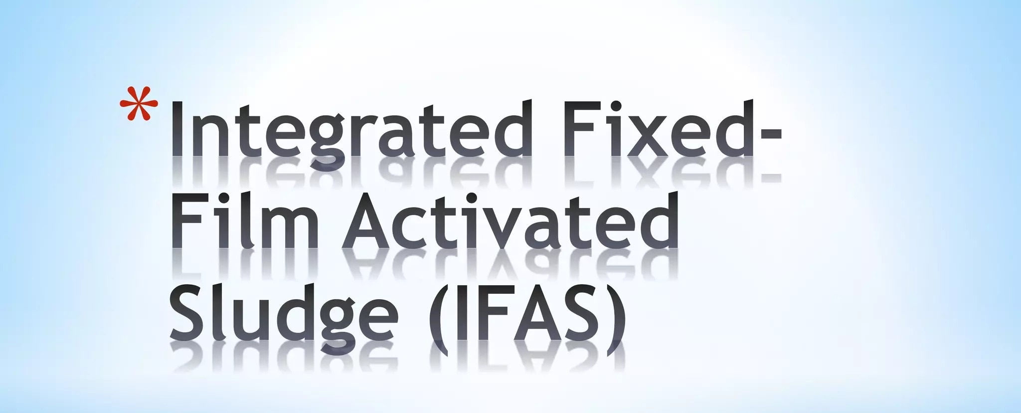 مقالات تصفیه فاضلاب IFAS